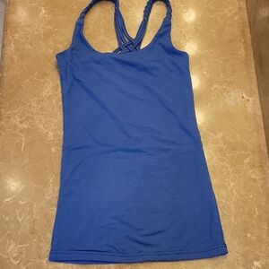 Nu Nu Vibrant Blue Fitted Sleeveless Tank Top, S
